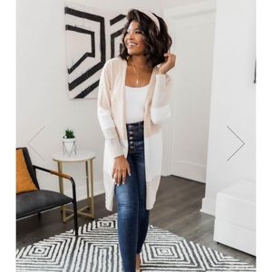 Pink Lily Colorblock Cardigan